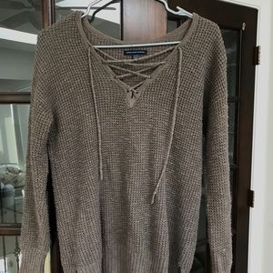brown sweater